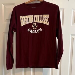 Champion Boston College Eagles Burgundy Long Sleeve Shirt